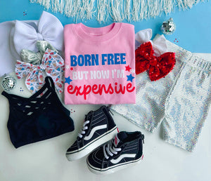 born free but now i'm expensive tee