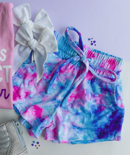tie dye lounge shorts