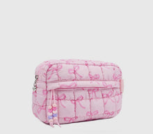 quilted pouch - pink bows