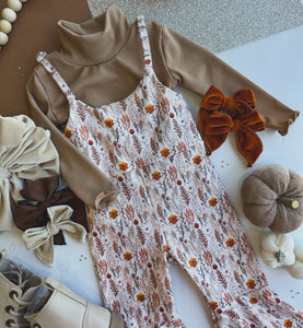 fall floral jumpsuit