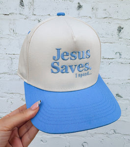 Jesus saves trucker hat