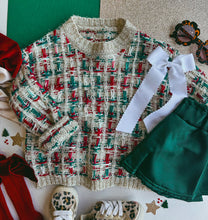 christmas tweed sweater