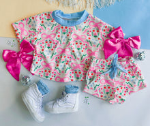 bow floral lounge set