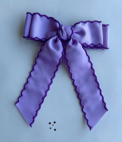 scallop bow - purple