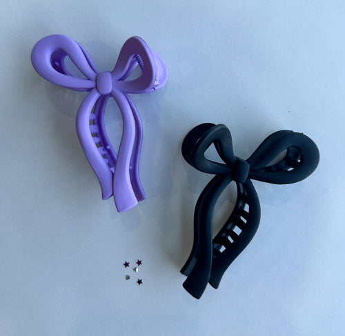 bow claw clip - multiple colors