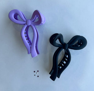 bow claw clip - multiple colors