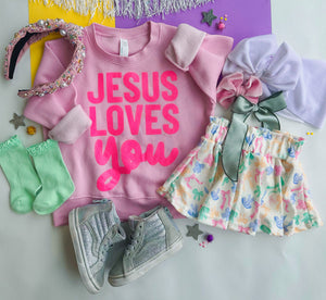 pastel bows skirt