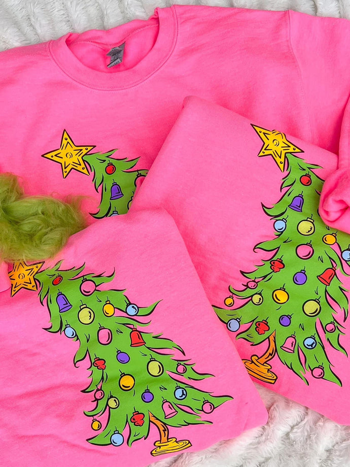Who Christmas tree sweatshirt