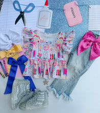 school collage peplum