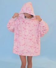 fleece oversized blanket hoodie