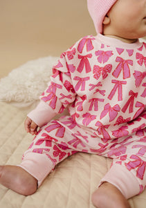 pink bows lounge set