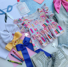 school collage peplum