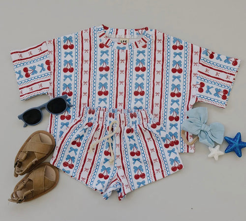 FOJ cherries lounge set