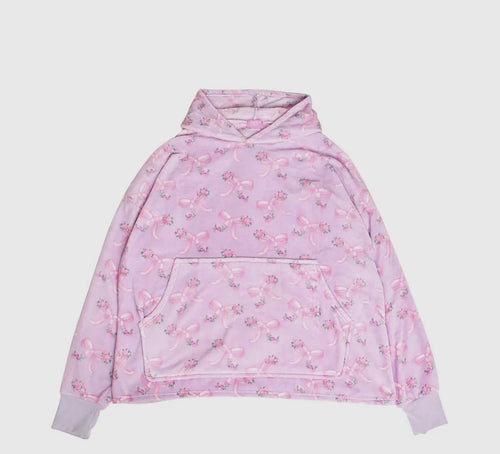 fleece oversized blanket hoodie