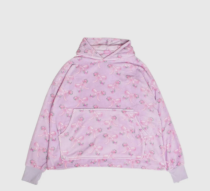 fleece oversized blanket hoodie