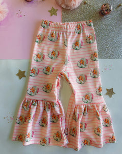 pink santa bell bottoms