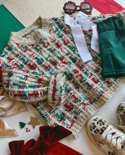 christmas tweed sweater