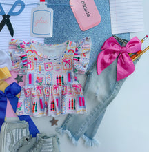 school collage peplum