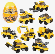 3" construction truck building blocks