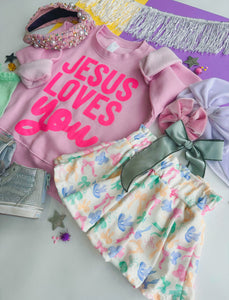 pastel bows skirt