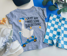 checker biker shorts - blue