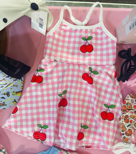 cherry plaid tennis dress
