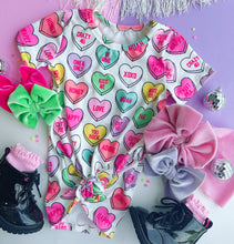 candy heart t-shirt dress