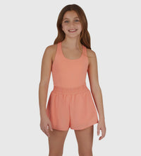 hybrid romper - orange