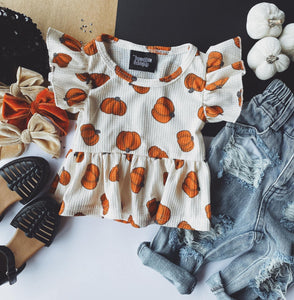 restock: pumpkin peplum