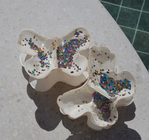 arm band floaties - glitter butterfly