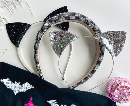 glitter cat ear