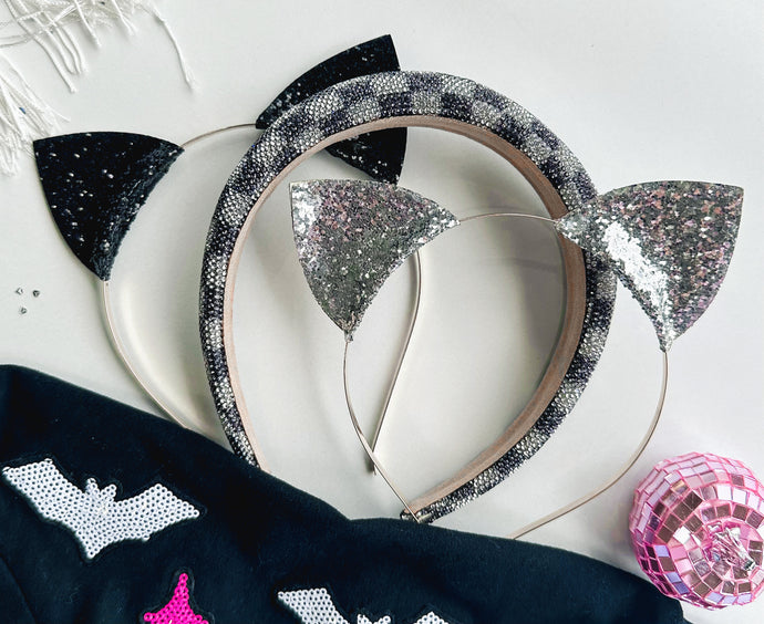 glitter cat ear