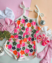 multi floral romper