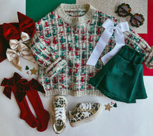 christmas tweed sweater