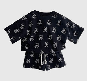 peace sign lounge set