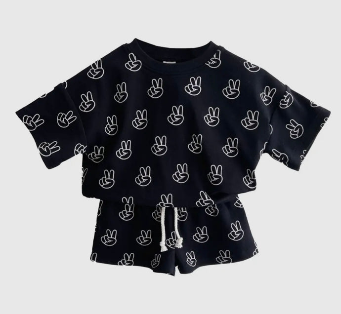peace sign lounge set