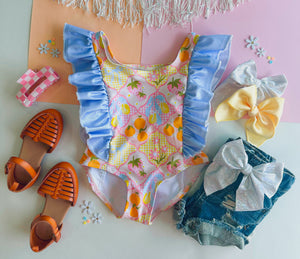 summer fruit swimsuit