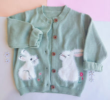 spring bunny knit cardigan