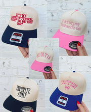 embroidered trucker hats - multiple