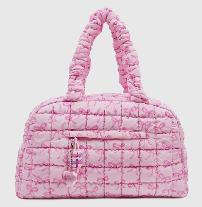 pink bows duffle bag