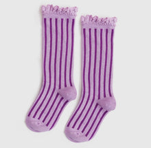 LSC stripe socks - purple