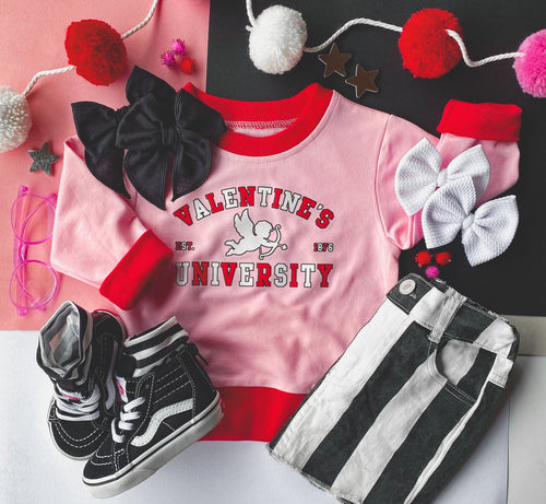 valentine’s university pullover