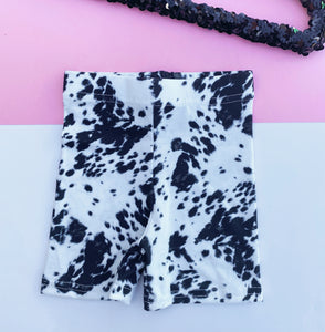 cow print biker shorts – Beauts Beaus - Main Image