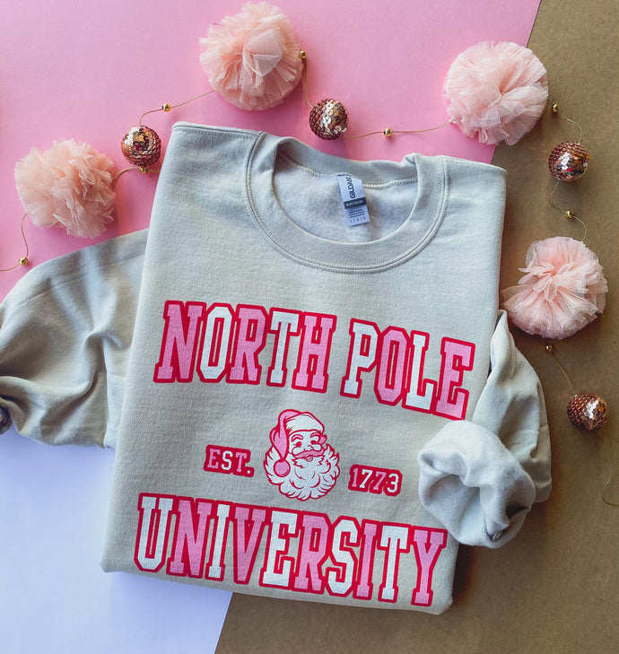 RESTOCKED: north pole university sweatshirt