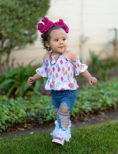 the Jolene smocked top