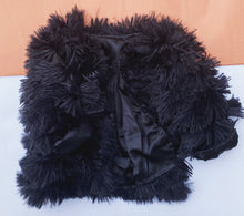 shaggy jacket - black