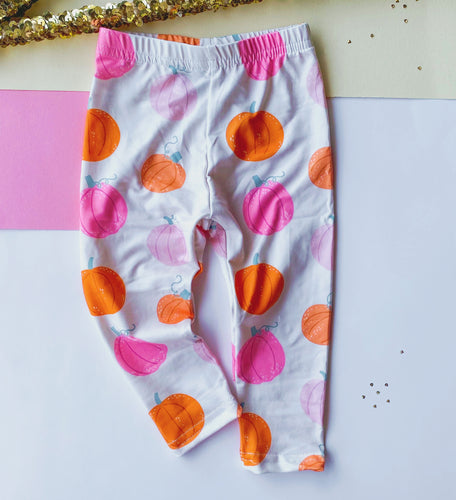pink pumpkin leggings