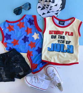 stayin' fly on the 4th of july tank top